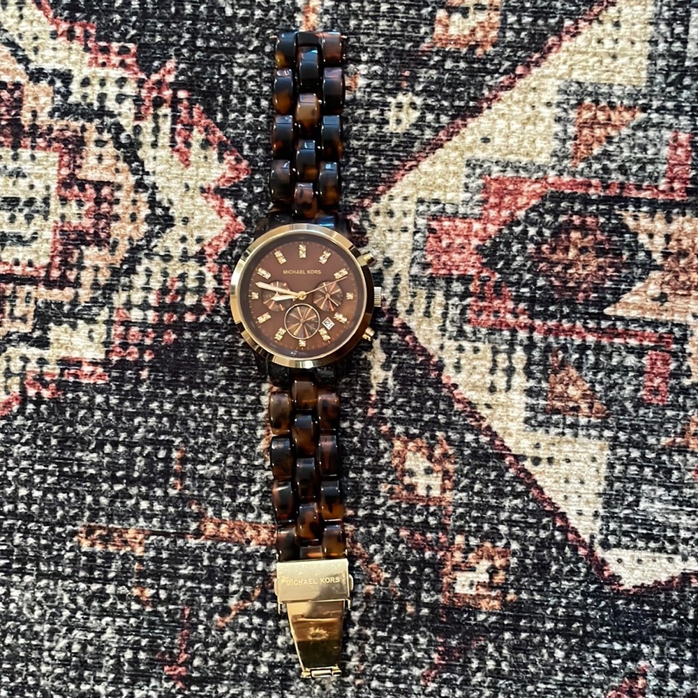 Michael Kors tortoise watch